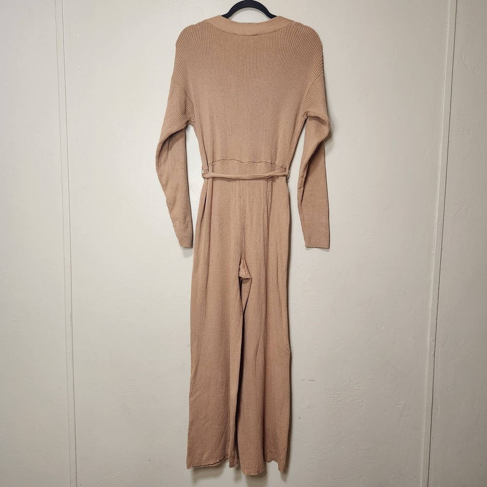 Eloquii Brown Sweater Jumpsuit Tied Waste Size‎ 14/16 - Picture 5 of 6